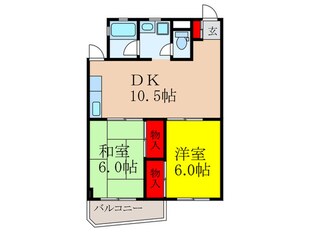 MISTRAL千里丘の物件間取画像